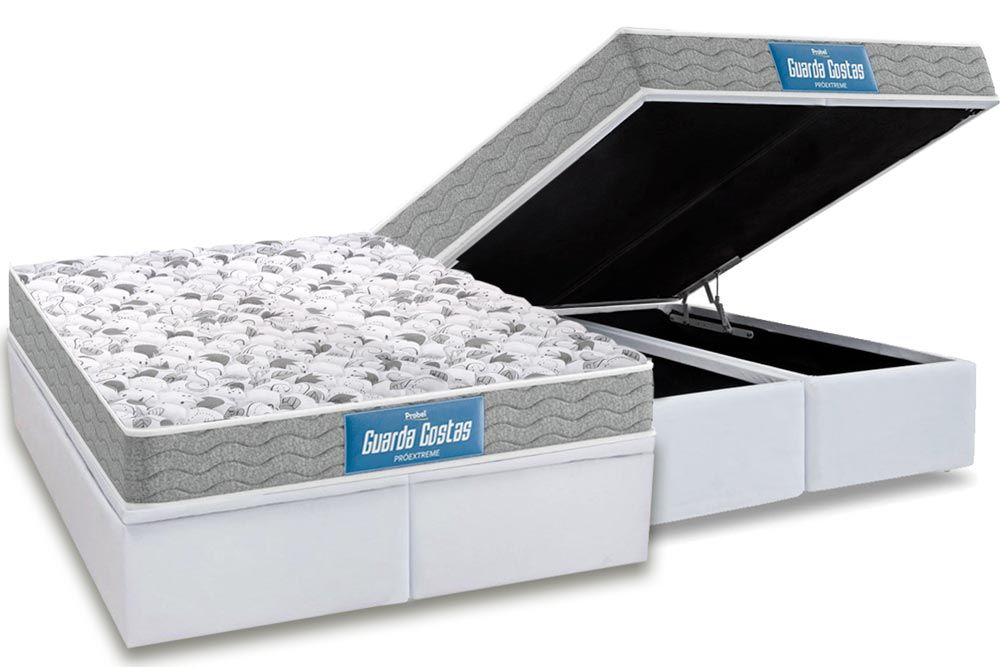 Cama Box Baú CRC +Colchão Ortopédico Extreme Probel
