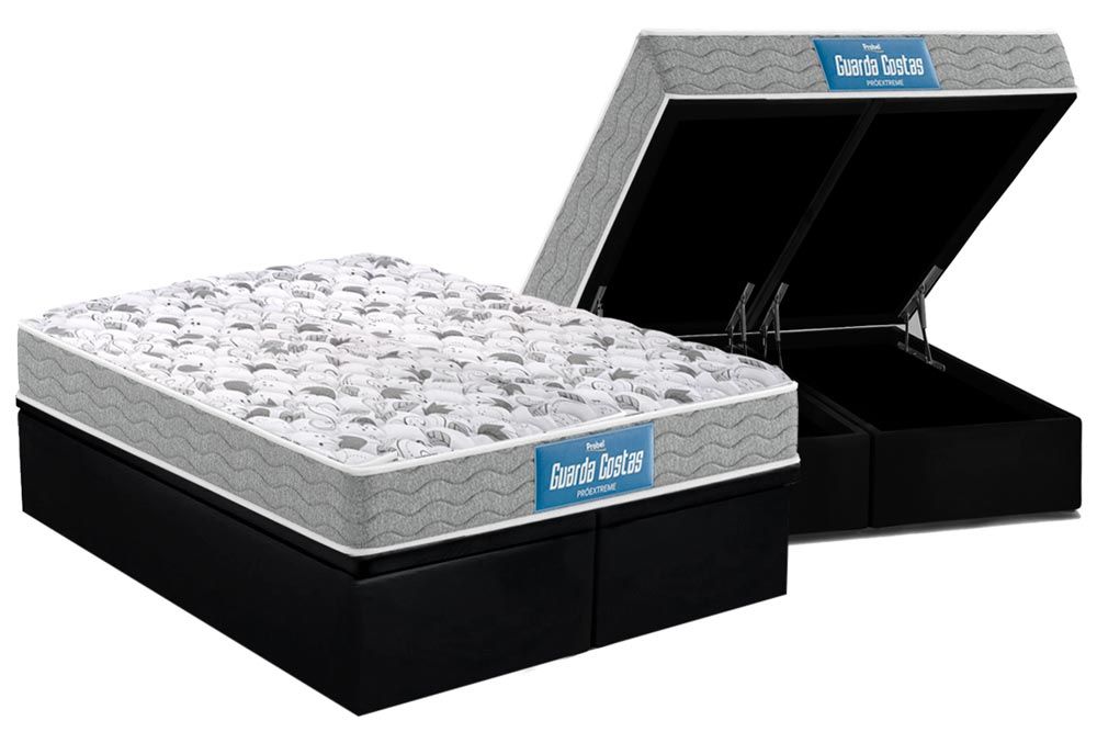 Cama Box Baú CRC +Colchão Ortopédico Extreme Probel
