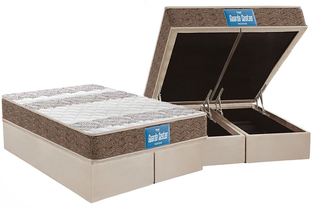 Cama Box Baú CRC +Colchão Ortopédico Intense Probel