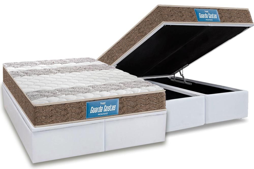 Cama Box Baú CRC +Colchão Ortopédico Intense Probel