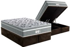 Cama Box Baú Filhão +Colchão Molas Evolution Probel