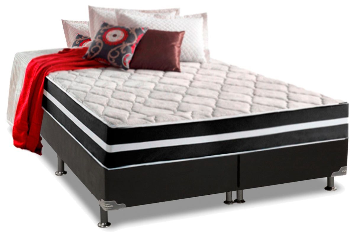 Cama Box CRC +Colchão Molas Classic Anjos