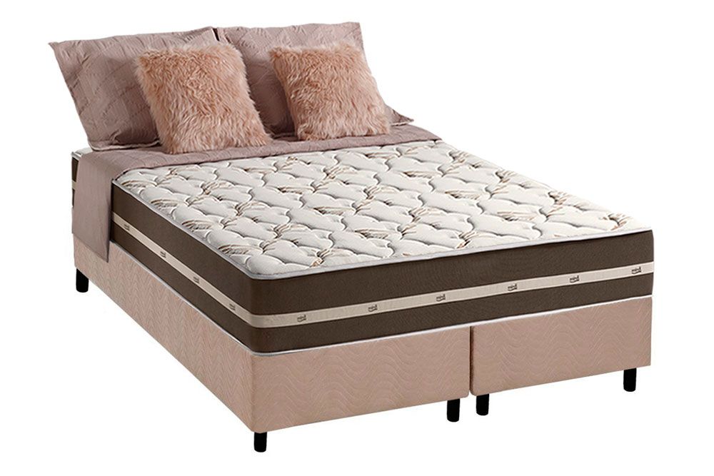 Cama Box CRC +Colchão Molas Classic Anjos
