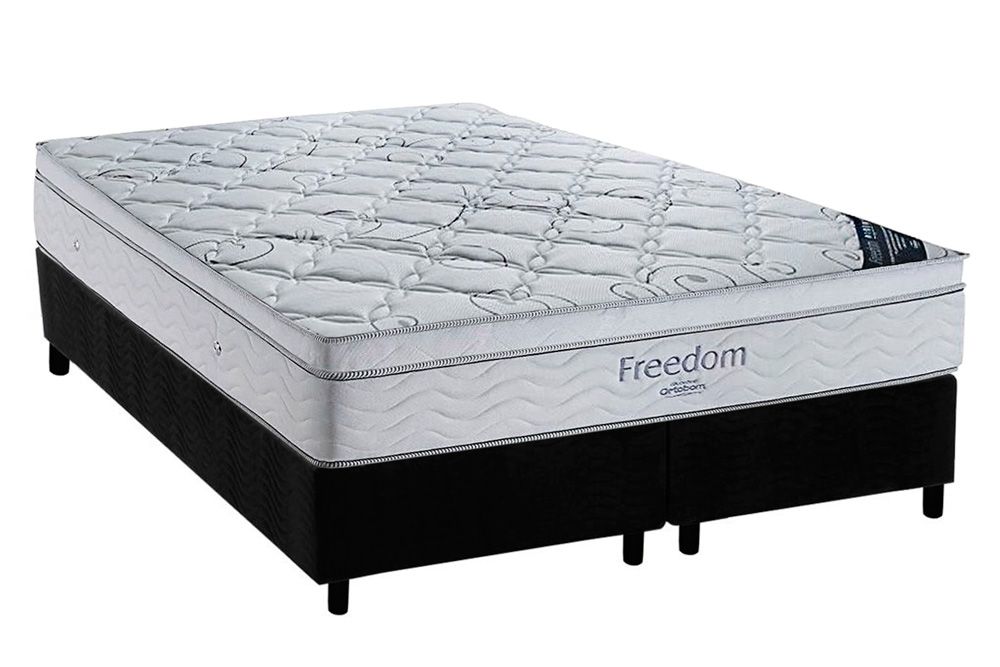 Cama Box CRC +Colchão Molas Freedom Ortobom