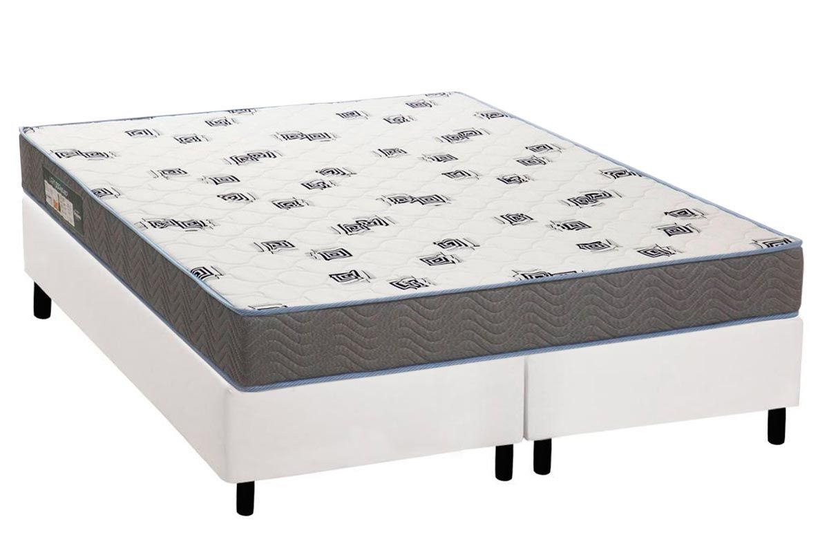 Cama Box CRC +Colchão Espuma D33 Light Ortobom