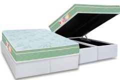 Cama Box Baú Filhão +Colchão Espuma D33 SleepMax Castor