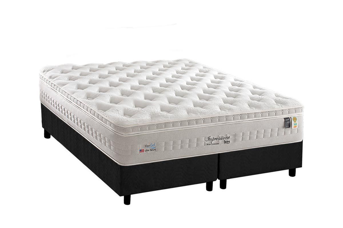 Cama Box CRC +Colchão Molas Impressione Anjos