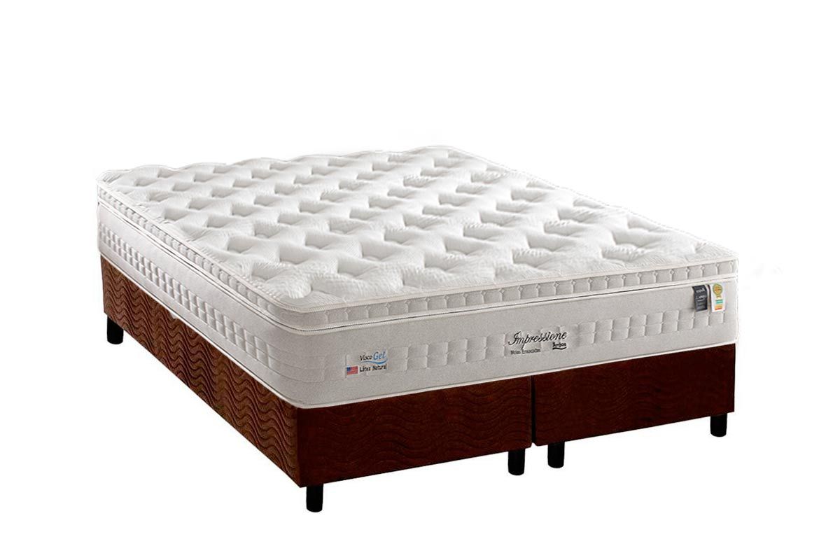 Cama Box CRC +Colchão Molas Impressione Anjos