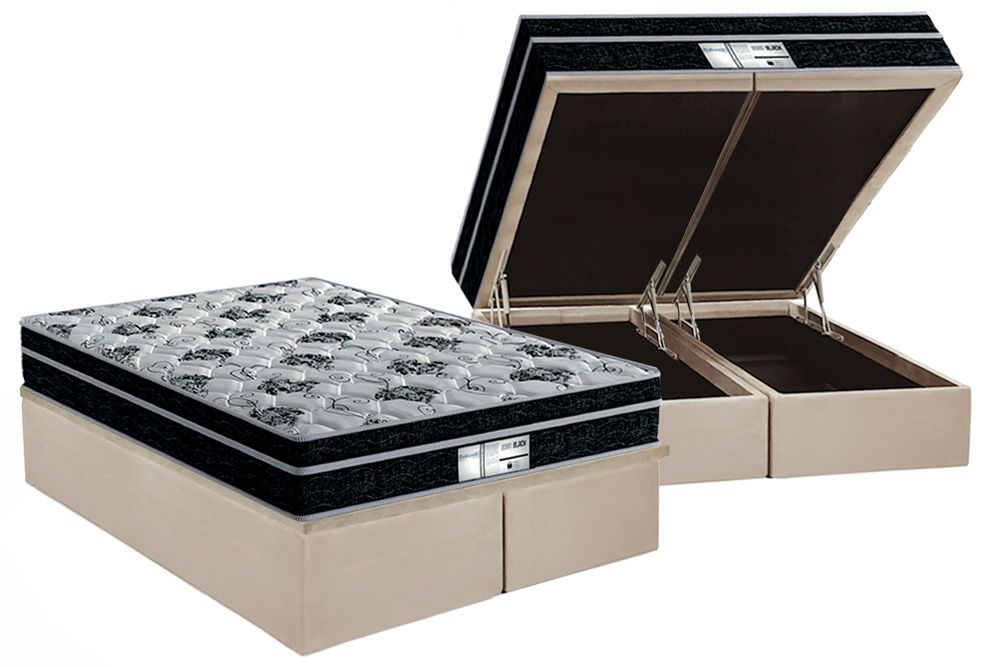 Cama Box Baú CRC +Colchão Molas Born Probel