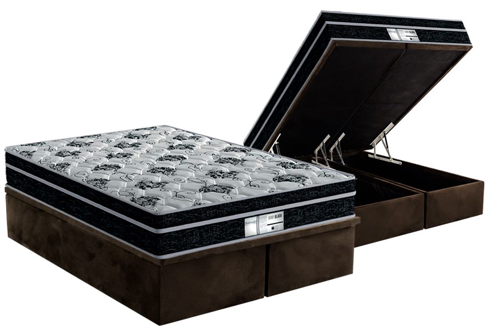 Cama Box Baú CRC +Colchão Molas Born Probel