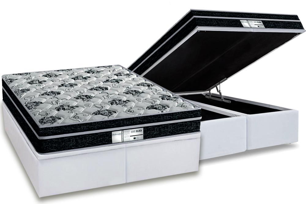 Cama Box Baú CRC +Colchão Molas Born Probel