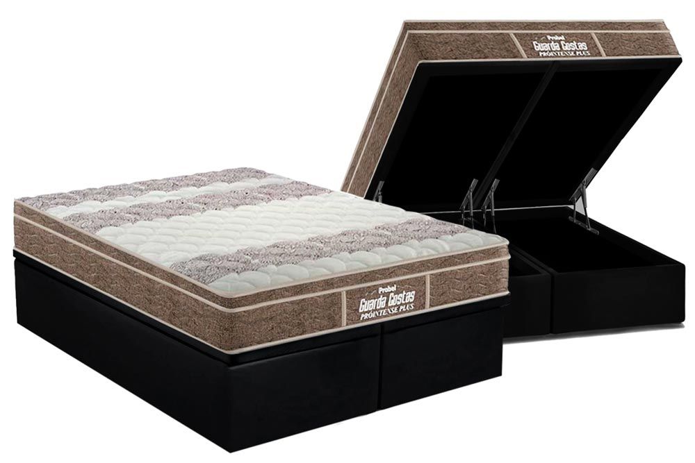 Cama Box Baú CRC +Colchão Ortopédico Intense Probel