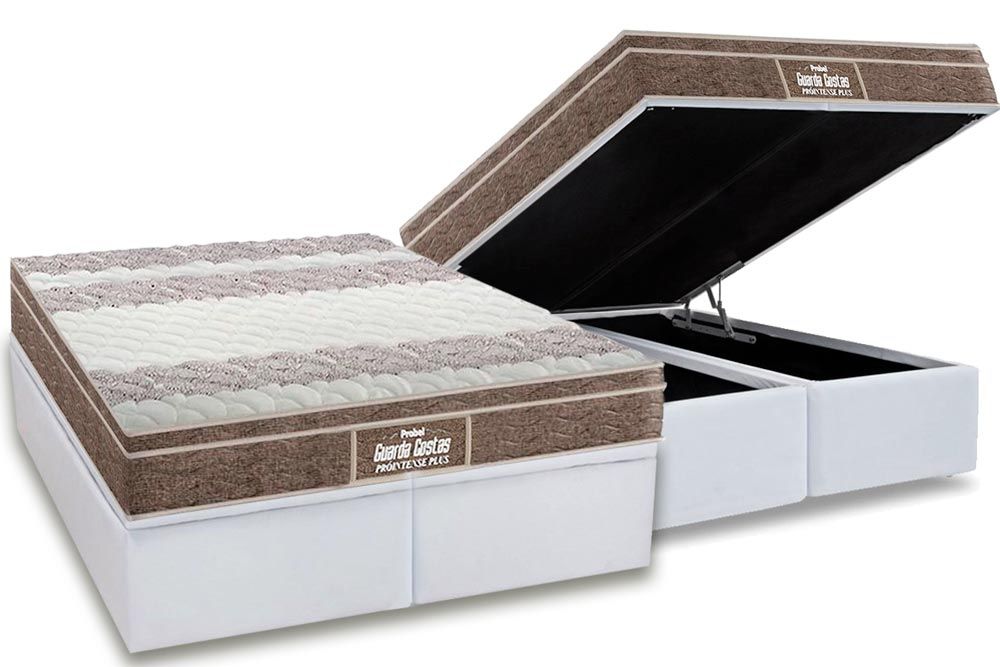 Cama Box Baú CRC +Colchão Ortopédico Intense Probel