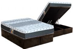 Cama Box Baú Filhão +Colchão Molas Class Castor