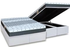 Cama Box Baú Filhão +Colchão Molas Class Castor