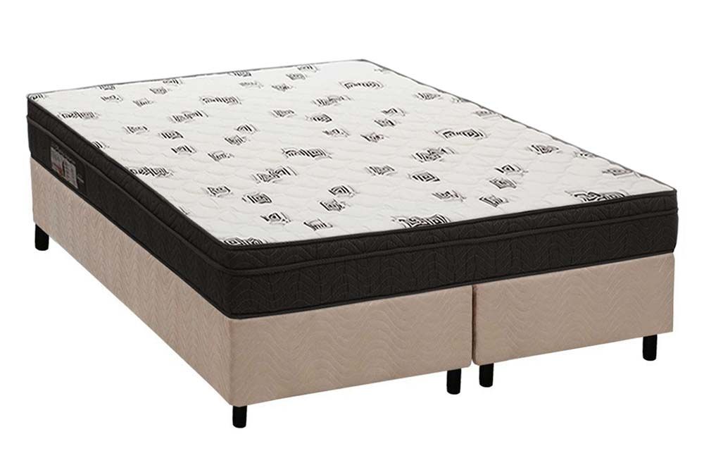 Cama Box CRC +Colchão Espuma D45 Light Ortobom