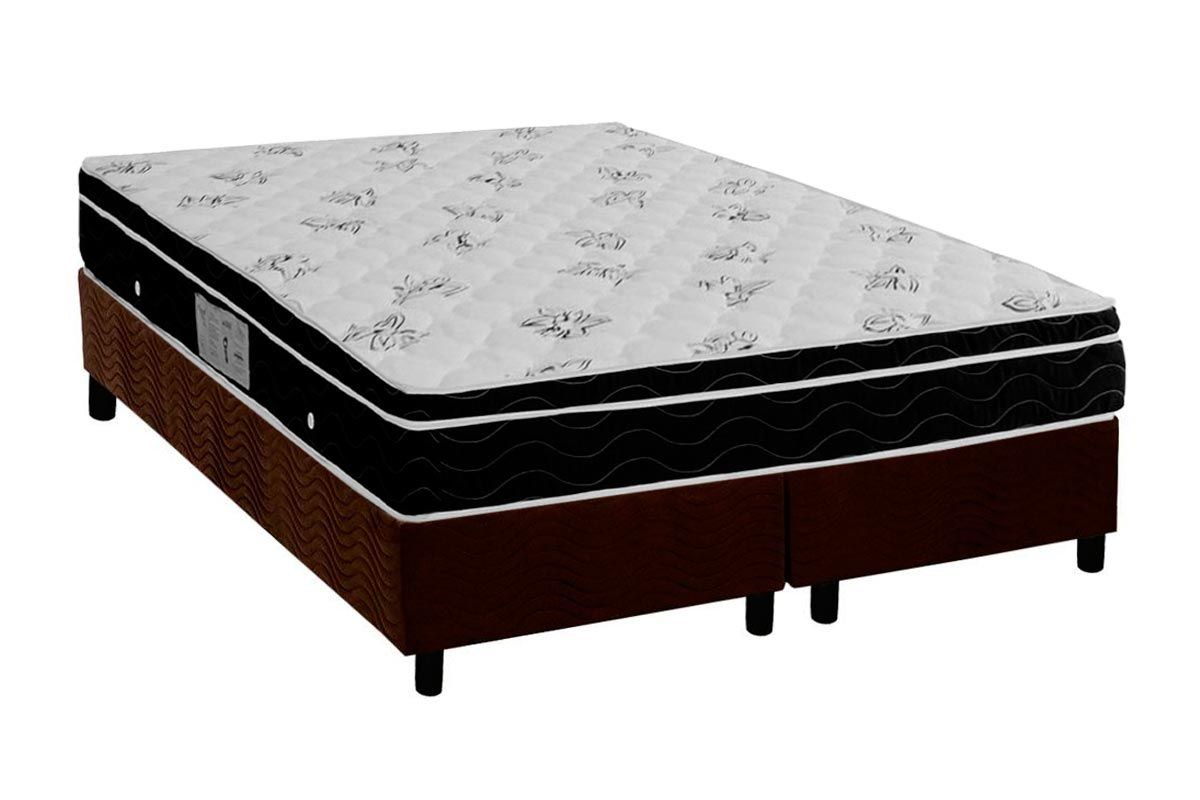 Cama Box CRC +Colchão Molas Physical Ortobom