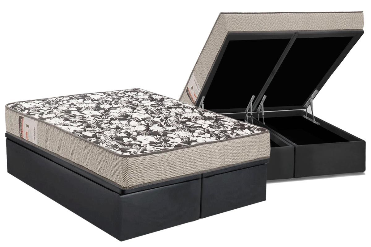Cama Box Baú CRC +Colchão D26 Physical Ultra Ortobom