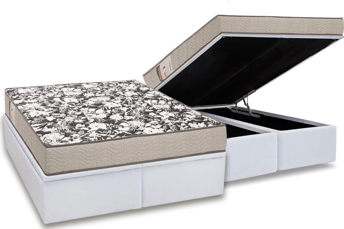 Cama Box Baú CRC +Colchão D26 Physical Ultra Ortobom