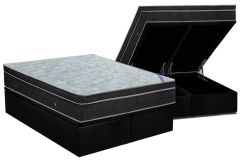 Cama Box Baú Filhão +Colchão Molas Light Ortobom