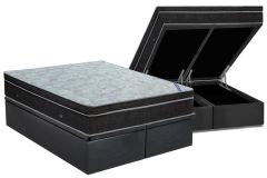 Cama Box Baú Filhão +Colchão Molas Light Ortobom