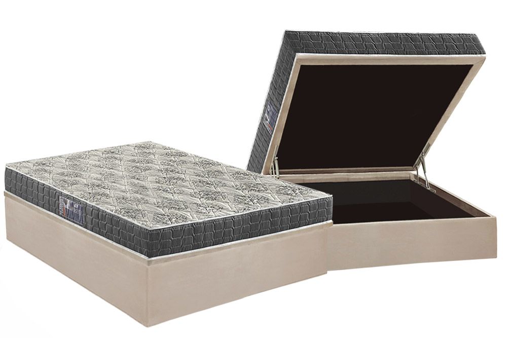 Cama Box Baú CRC +Colchão Espuma D23 Ezequiel Anjos
