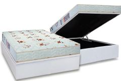 Cama Box Baú Filhão +Colchão D23 RolandGarros Luckspuma