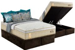 Cama Box Baú Filhão +Colchão Molas Charme Probel