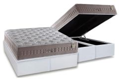 Cama Box Baú Filhão +Colchão Molas Richesse Anjos