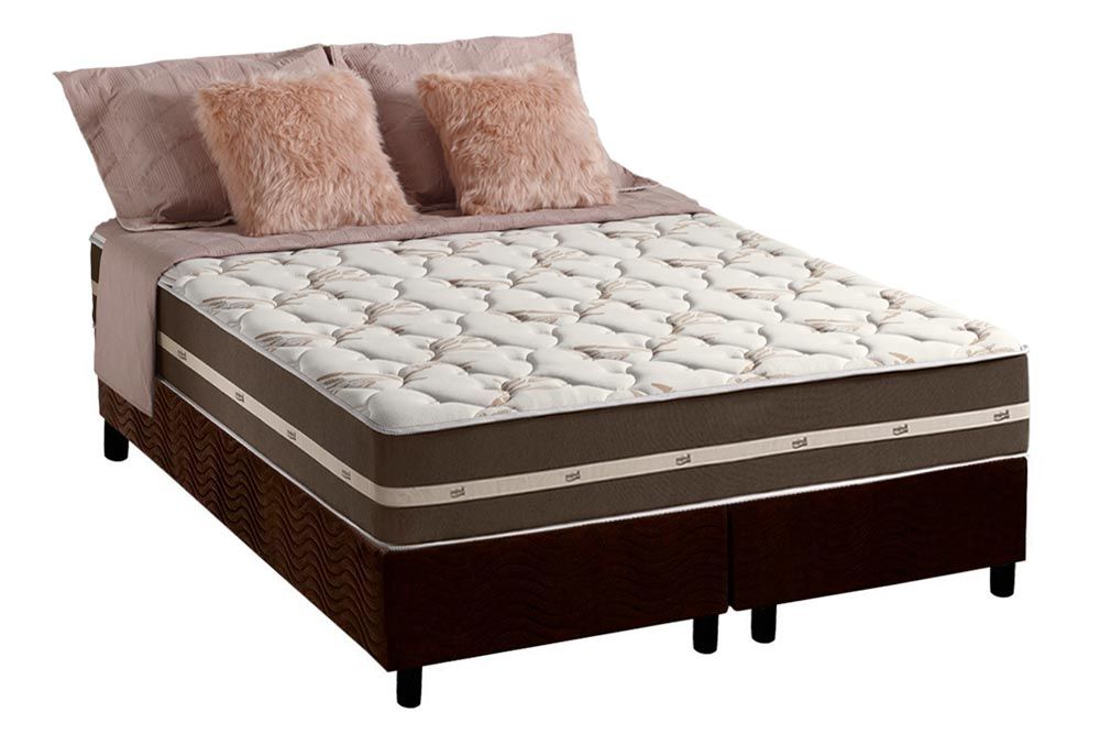 Cama Box CRC +Colchão Molas Classic Anjos