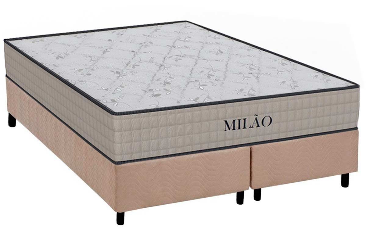 Cama Box CRC +Colchão Espuma D33 Milão Orthoflex