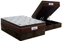Cama Box Baú Filhão +Colchão Molas Miami Probel