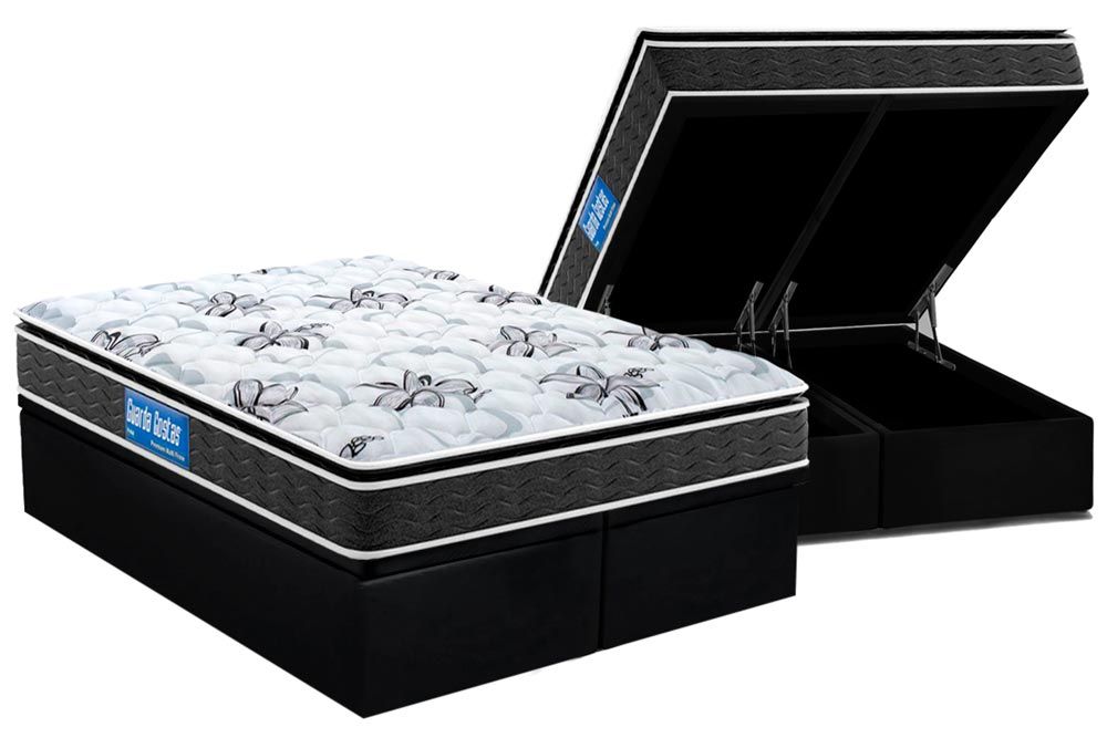 Cama Box Baú CRC +Colchão Espuma D28 Multi Probel