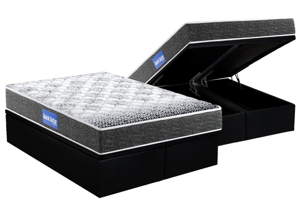 Cama Box Baú CRC +Colchão Espuma D23 Super Probel