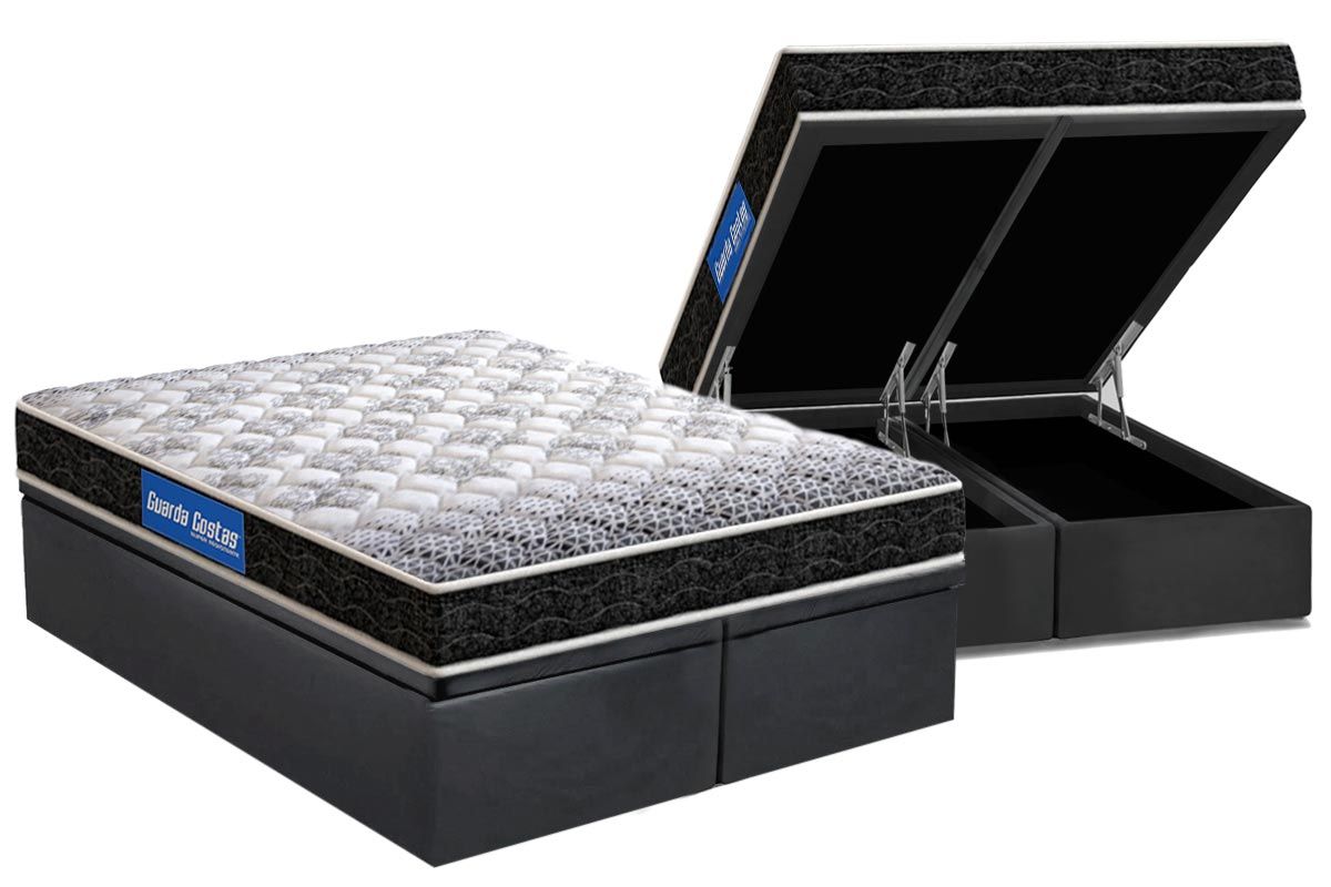 Cama Box Baú CRC +Colchão Espuma D23 Super Probel