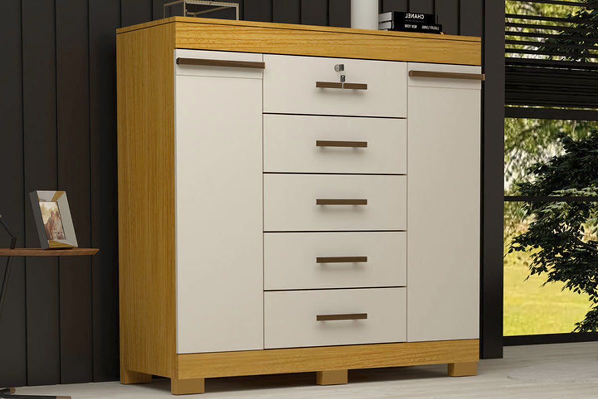 Cômoda 2 Portas e 5 Gavetas Diana ACP