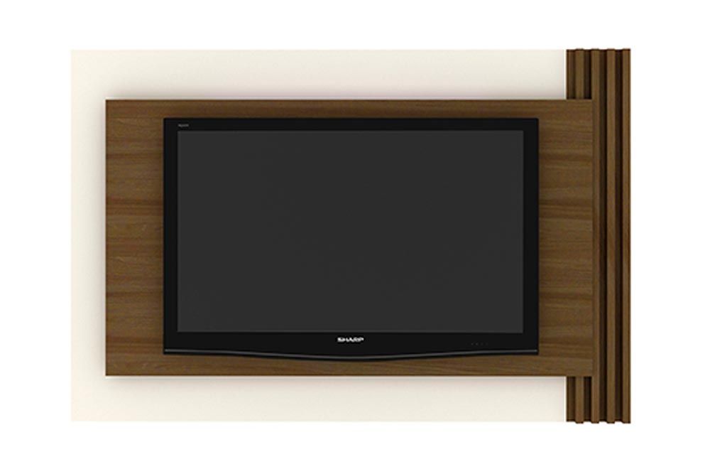 Painel Home p/ TV até 65 Pol PL3001 180x120cm Capuccino/Off White Tecno Mobili