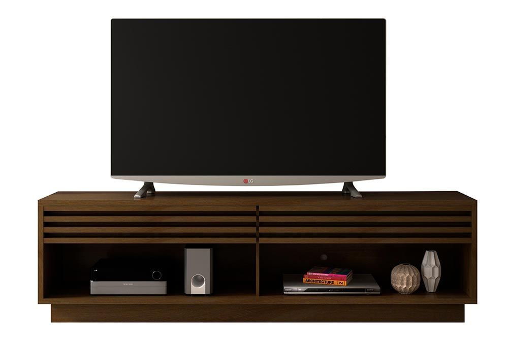 Rack Bancada p/ TV até 65 Pol RA2000 c/2 Gavetas e 2 Nichos 200cm Tecno Mobili