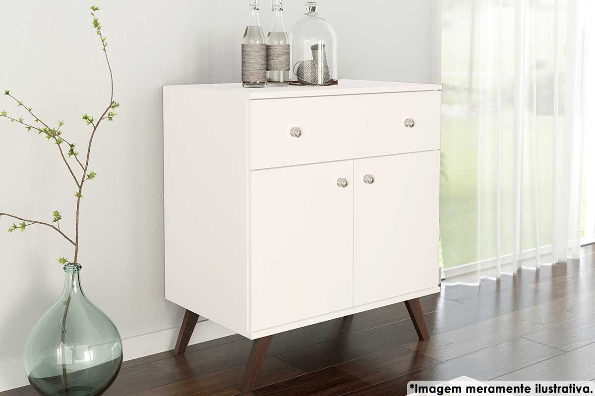 Buffet de Sala Jantar RT3021 c/ 2 Portas e 1 Gaveta - Movelbento