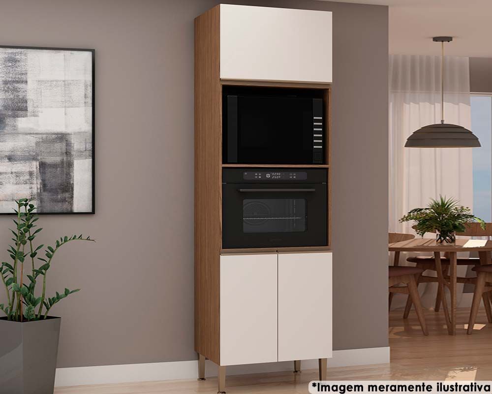 Paneleiro Cozinha Genialflex Conecta c/3 Portas 70cm