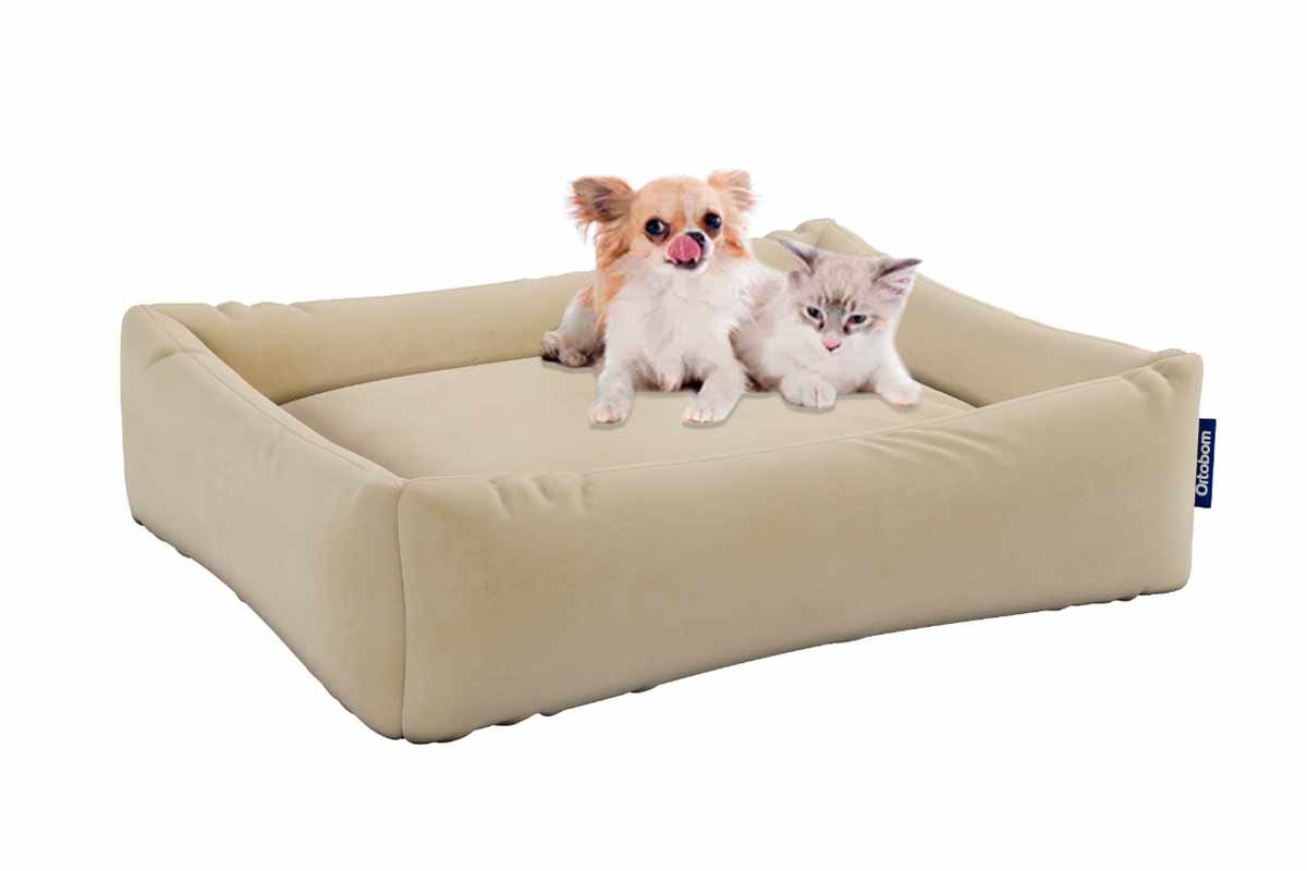 Cama Colchão p/ Cachorro e Gato OrtoPET Bege Ortobom 50x65cm
