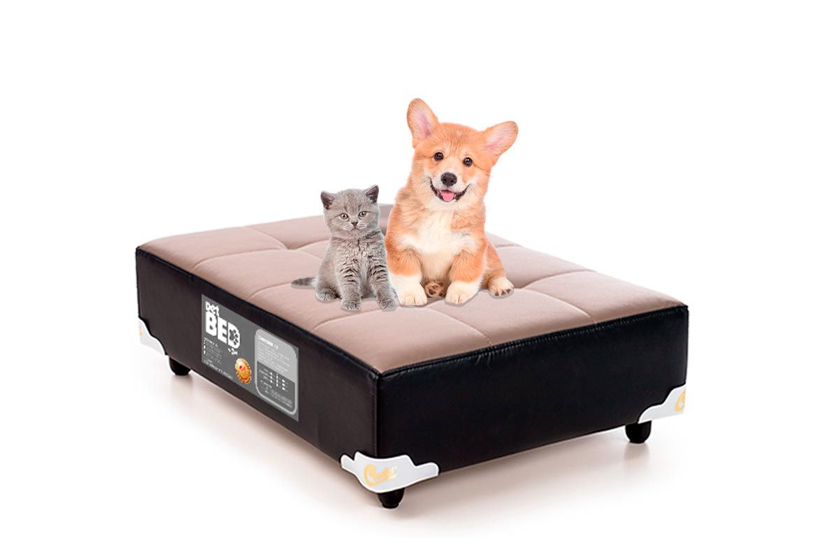Cama Colchão p/ Cachorro e Gato PET Cinza Castor 60x40cm