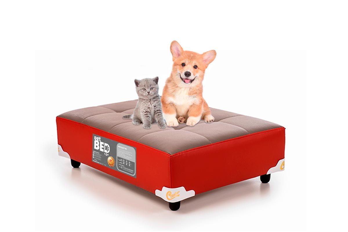 Cama Colchão p/ Cachorro e Gato PET Vermelho Castor
