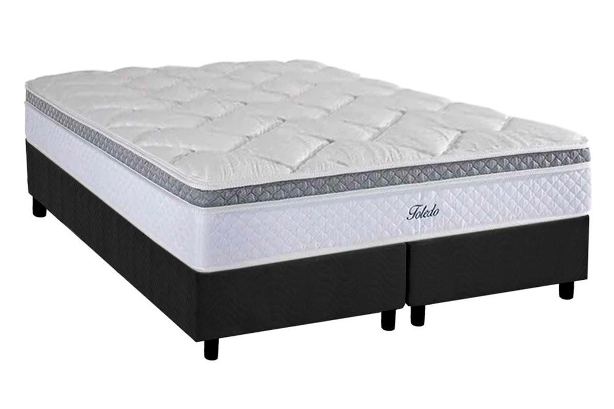 Cama Box CRC +Colchão Molas Toledo Herval