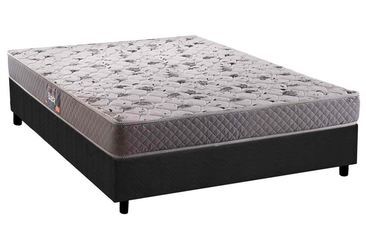 Cama Box CRC +Colchão Ortopédico Black Herval