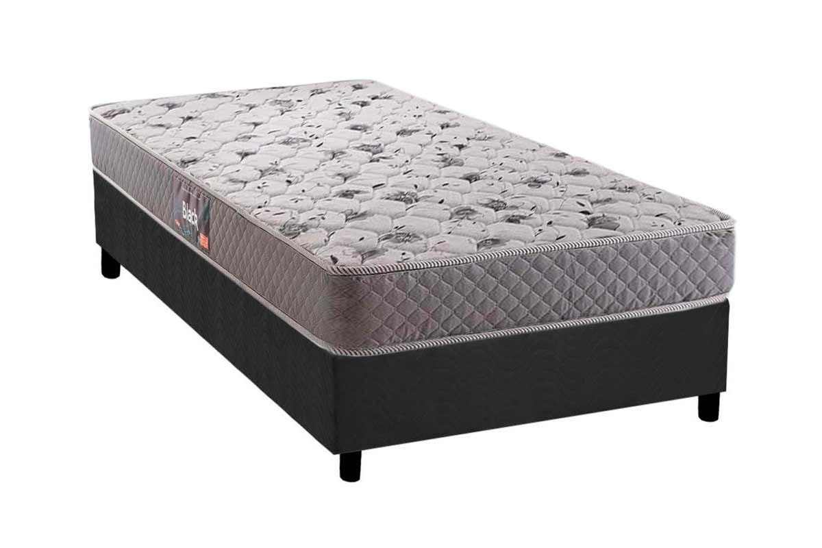 Cama Box CRC +Colchão Ortopédico Black Herval