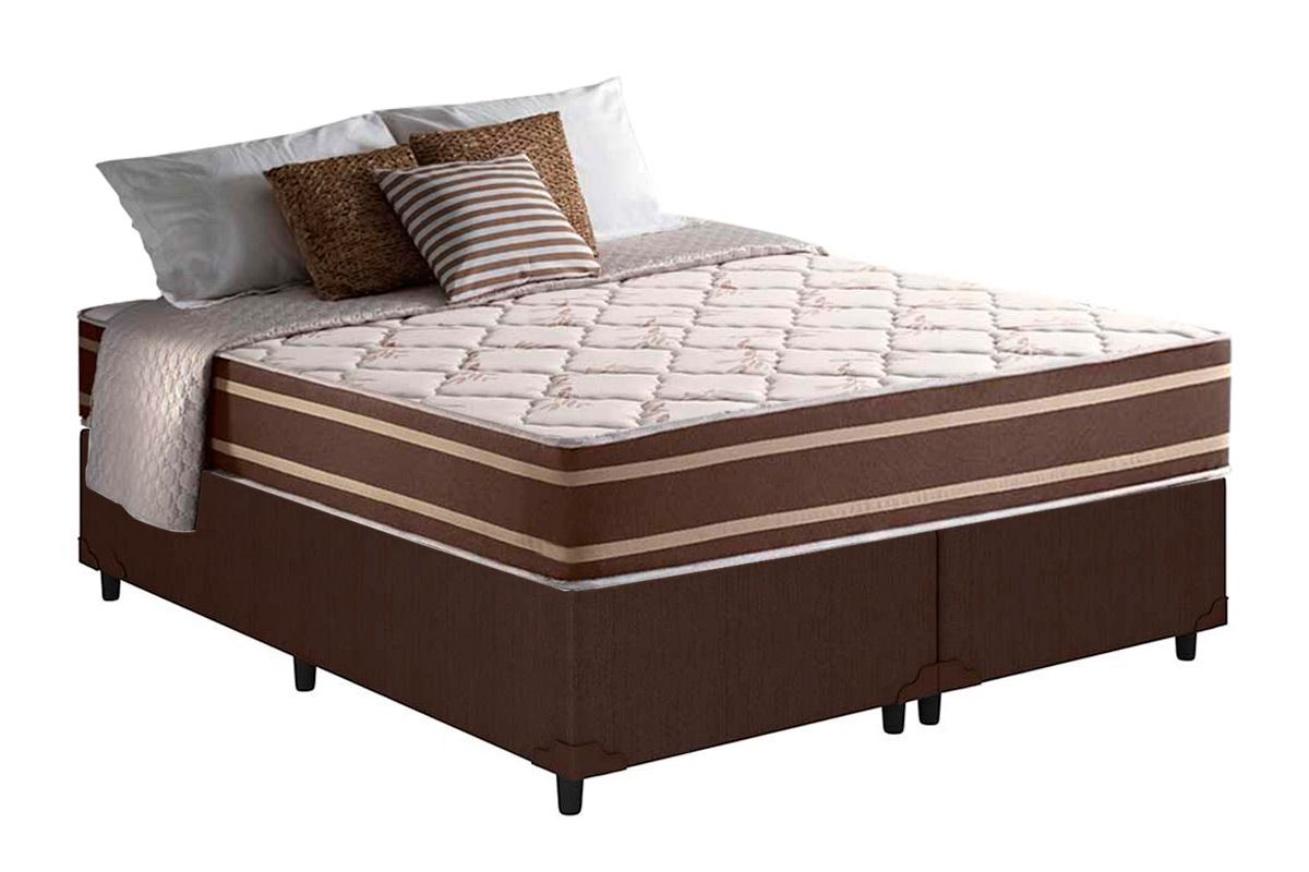 Cama Box CRC +Colchão Molas Duo Sono Anjos
