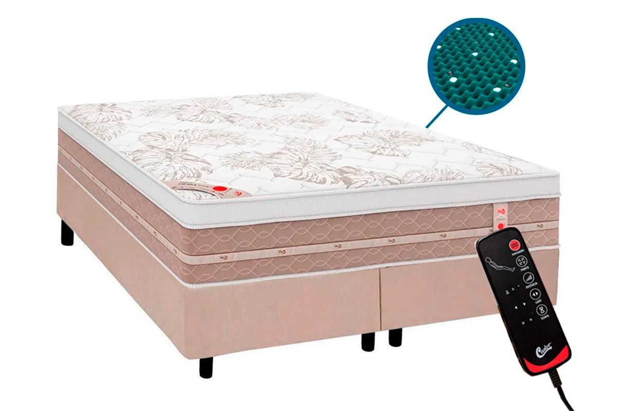 Cama Box CRC +Colchão c/Massagem Niponpedic Castor
