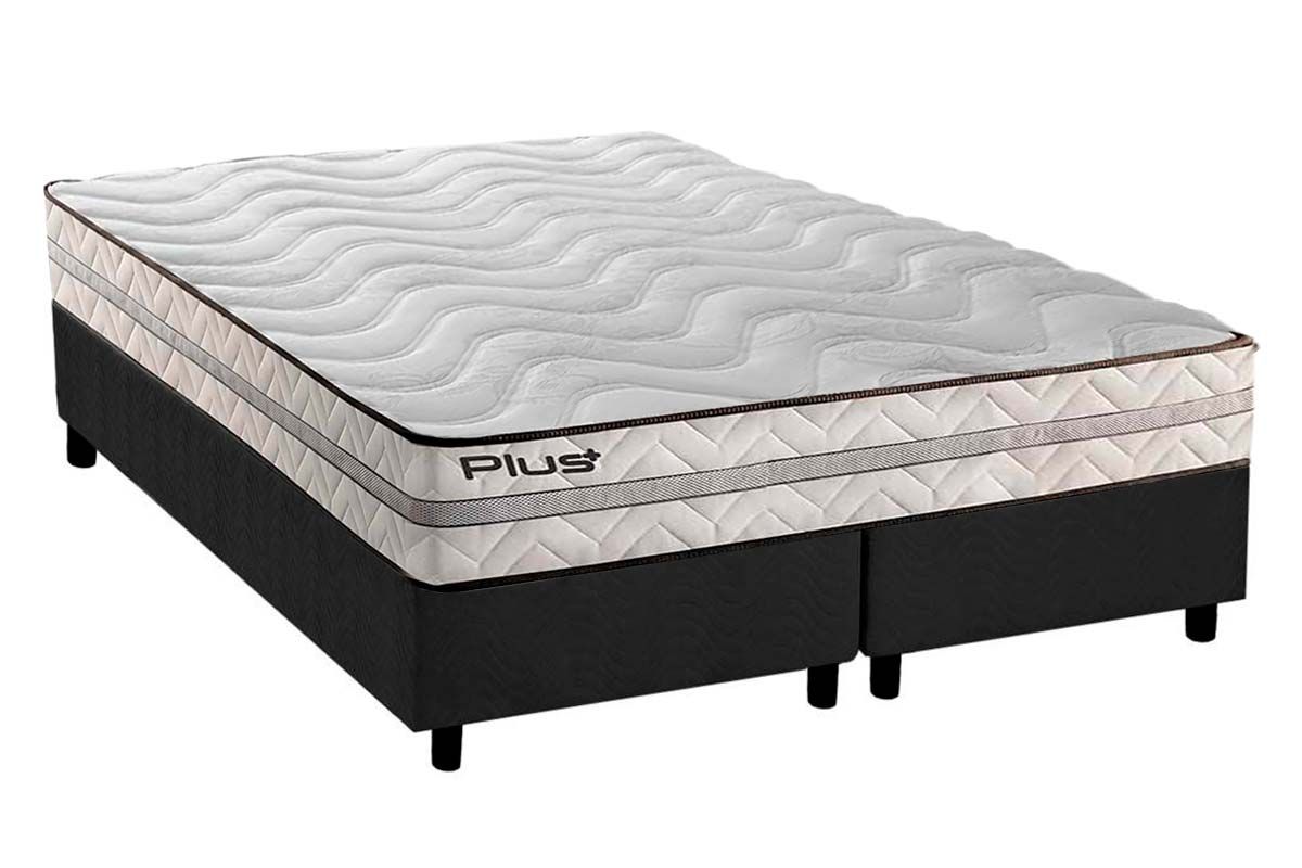 Cama Box CRC +Colchão Espuma D33 Pasquale Paropas