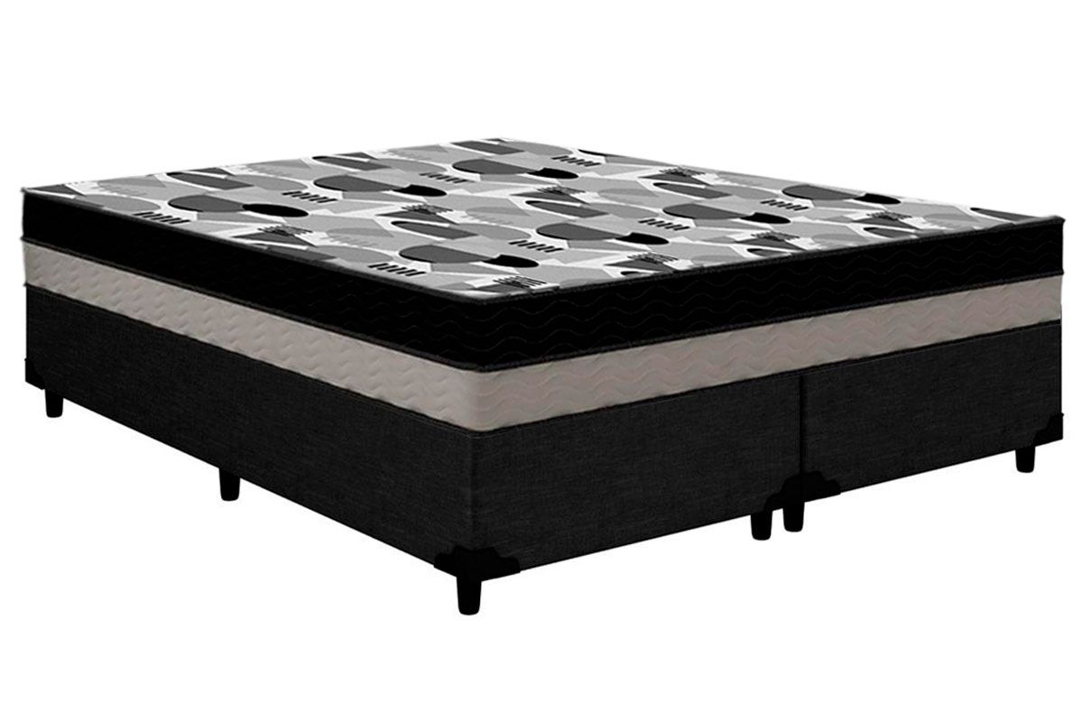Cama Box CRC +Colchão Ortopédico ISO100 Ortobom